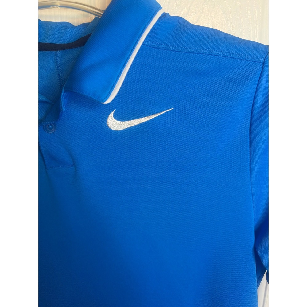 Nike Dri-FIT Mens XL Blue Short Sleeve Golf Polo Shirt 915882-406 - Picture 2 of 8
